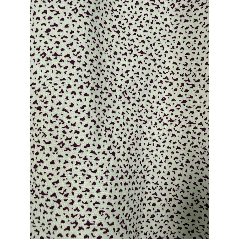 Michael Kors Men's Shirt Button Down Short Sleeve White Maroon Pattern Size XL - Picture 4 of 8